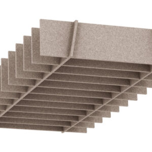 SUONO     Deckenelement     240x120x28cm U12.4400  STRAIGHT, braun