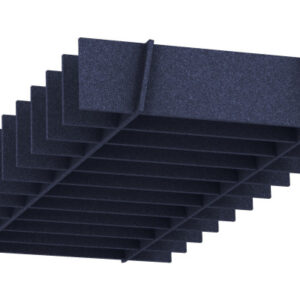 SUONO     Deckenelement     240x120x28cm U12.4700  STRAIGHT, blau
