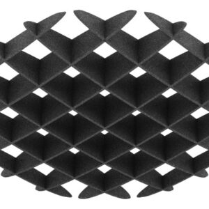SUONO     Deckenelement     120x120x15cm U12.2600  ROUND, schwarz