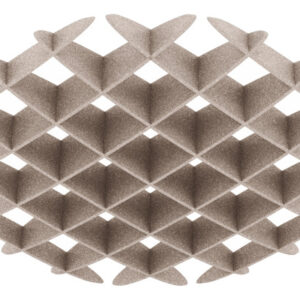 SUONO     Deckenelement     120x120x15cm U12.4400  ROUND, braun