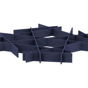 SUONO     Deckenelement     229x229x19cm U12.4700  INTERLACE, blau