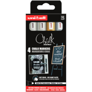 UNI-BALL  Chalk Marker         1.8-2.5mm PWE-5M4PA Rundspitze             4 Stück
