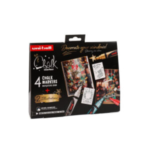 UNI-BALL  Chalk Marker   1.8-2.5mm PWE5M.4P1 Set Traditionell       4 Stück