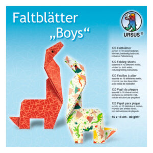 URSUS     Faltblätter Origami    15×15cm 38025599F Designs Boys ass.    120 Blatt