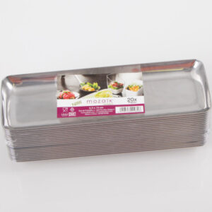 ELCO      Servierplatte         6.5x19cm 982800    silber, 20Stk.