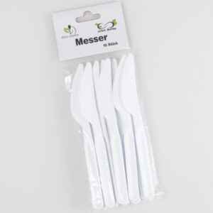 ELCO      Messer aus Kunststoff 10021110  Mehrweg          weiss, 10Stk.
