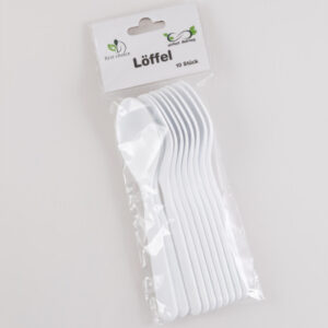 ELCO      Löffel aus Kunststoff 10031110  Mehrweg          weiss, 10Stk.