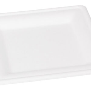 ELCO      Teller aus Bagasse     26x26cm 10230020  weiss, 10Stk.