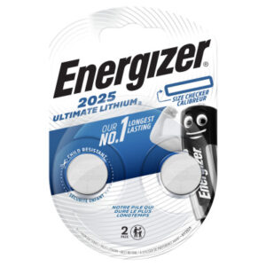 ENERGIZER Knopfzelle Ultimate Lithium 3V CR2025    155 mAh                2 Stück