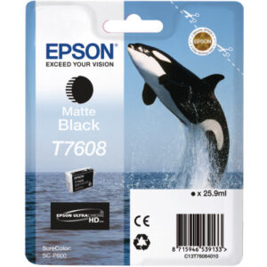 EPSON     Tintenpatrone    matte schwarz T76084N10 SureColor P 600         25,9ml
