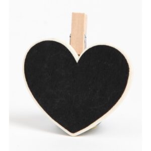 I AM CREA Blackboard Clips 1301.24   Herz, 4 Stück