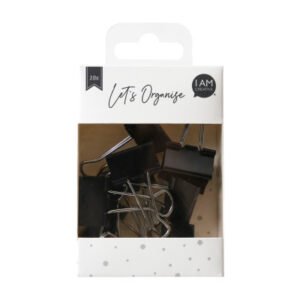 I AM CREA Binder Clips     Lets Organize 4035.14   schwarz, 25mm, 10 Stk.