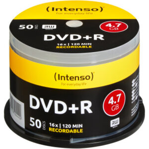 INTENSO   DVD+R    Cake Box        4.7GB 4111155   16X                     50 PCS
