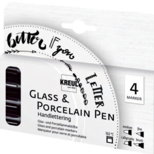 KREUL     Porzellanmarker 16480     Handlettering, 4er Set