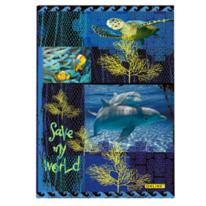 ONLINE    Kladde Save my World        A5 07914/6   80g, 96 Blatt, dotted