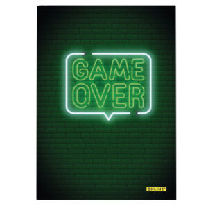 ONLINE    Kladde Game Over            A5 07926/6   80g, 96 Blatt, dotted