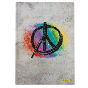 ONLINE    Kladde Peace                A5 07933/6   80g, 96 Blatt, dotted