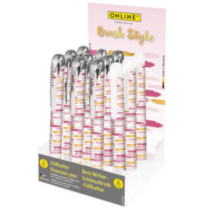 ONLINE    Schreibgeräte   in PET-Display 08345/12  College, Brush Style  sortiert