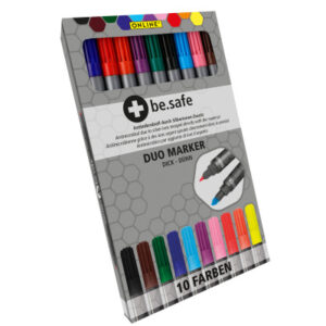 ONLINE    Duo Marker Be.Safe 2281      Kartonetui, 10 Farben
