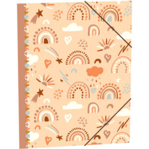 ROOST     Gummizugmappe Ec-oooh!      A4 529459    Rainbow