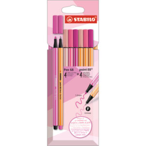 STABILO   Schreibset 68 & 88 D/87-3576 Shade of pink          4 Stück