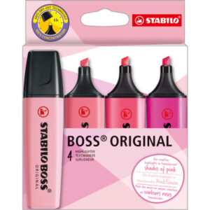 STABILO   Boss Leuchtmarker Original D70/4-6-1 Shade of pink          4 Stück