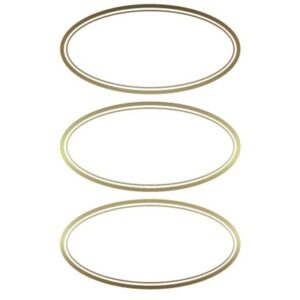 Z-DESIGN  Haushaltetiketten 59419     Goldrand               2 Stück