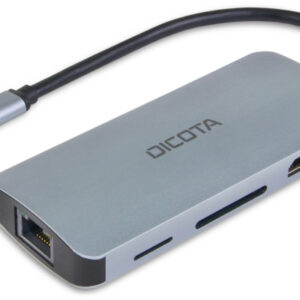 DICOTA    USB-C 8-in-1 Multi Hub D32062    4K PD 100W