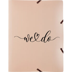 KOLMA     Gummibandmappe Wedding      A4 11.178.08 opak roségold,we do