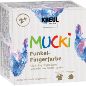 C. KREUL  Funkel-Fingerfarben Mucki 2318      Wild & Free       4x150ml