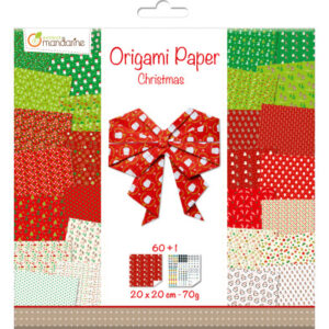 MANDARINE Origamipapier          20x20cm OR506C    X-Mas 70g             60 Blatt
