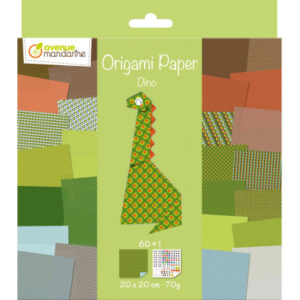 MANDARINE Origamipapier          20x20cm OR512C    Dino 70g              60 Blatt