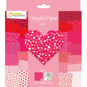 MANDARINE Origamipapier          20x20cm OR518C    Love 70g              60 Blatt