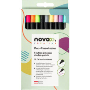 NOVOOO    Duo-Pinselmaler 31473     assortiert            10 Stück