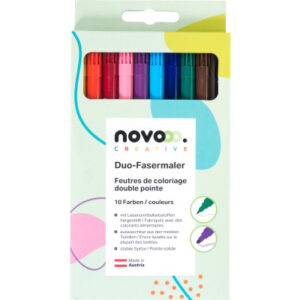 NOVOOO    Fasermaler Duo 32227     10 Farben