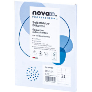 NOVOOO    Etiketten              70x41mm 67150     weiss               2100 Stück