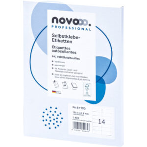 NOVOOO    Etiketten          105x42.3 mm 67153     weiss               1400 Stück