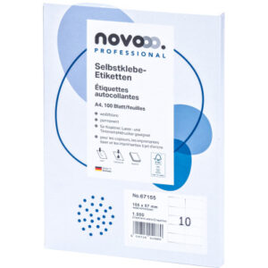 NOVOOO    Etiketten             105x57mm 67155     weiss               1000 Stück