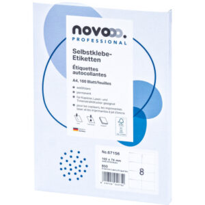 NOVOOO    Etiketten             105x74mm 67156     weiss                800 Stück