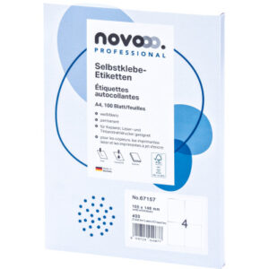 NOVOOO    Etiketten            105x148mm 67157     weiss                400 Stück