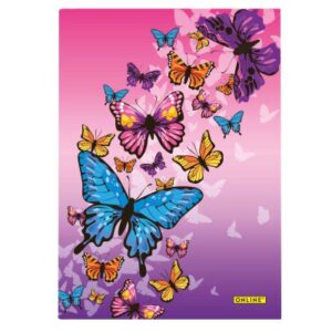 ONLINE    Notizbuch Butterfly         A5 10151/6   gepunktet,  80gr.     96 Blatt