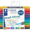 STAEDTLER Fasermaler Handlettering 3004TB12  Design Journey, 12 Stück