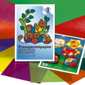URSUS     Transparentpapier      23x33cm 8230099F  42g, 10 Farben ass.   10 Blatt