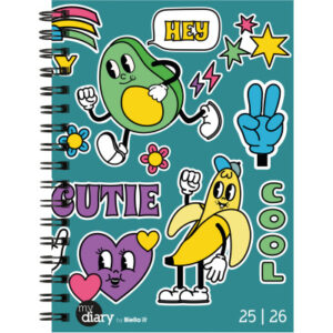 BIELLA    Schüleragenda Comic      25/26 17800026U 1W/2S                12x16.5cm