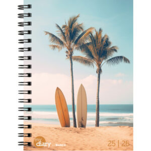 BIELLA    Schüleragenda Beach      25/26 17840026U 1W/2S                12x16.5cm