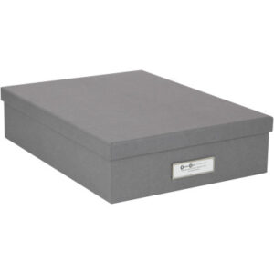 BIGSO BOX Aufbewahrungsbox Oskar 945154141 grau               26x35x8.5cm