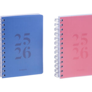 BREPOLS   Schüleragenda Wire-O     25/26 140.4650  1T/1S 12M ass. ML  11.5x16.9cm