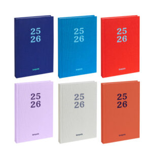 BREPOLS   Schüleragenda Rainbow    25/26 140.5385  1T/1S 12M ass. ML  11.5x16.9cm