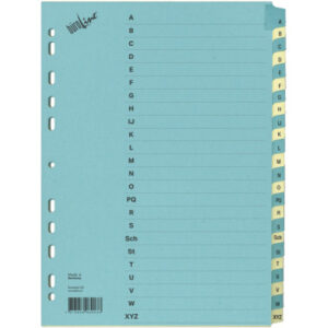 BÜROLINE  Kartonregister              A4 40573     blau/beige                 A-Z
