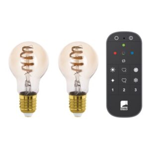 EGLO      Leuchtmittel Set       2 x E27 110312    mit Remote, connect.Z